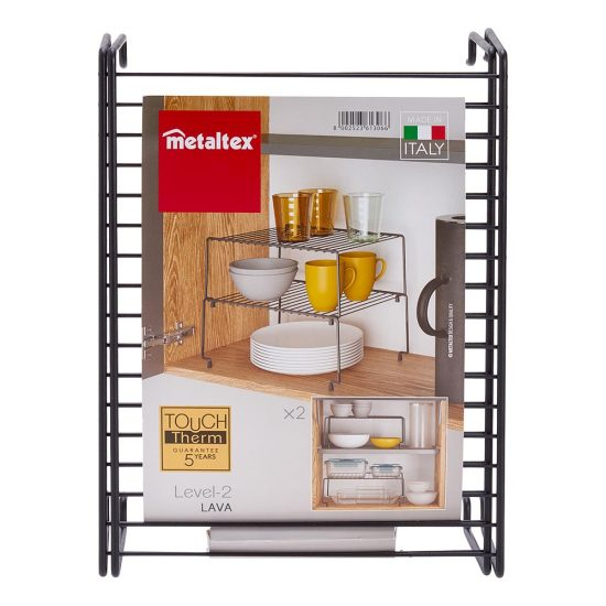 Set 2 etajere suprapuse pentru depozitare si organizare Level 2 Lava, 32*23*14 cm [5]