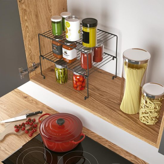 Set 2 etajere suprapuse pentru depozitare si organizare Level 2 Lava, 32*23*14 cm [4]