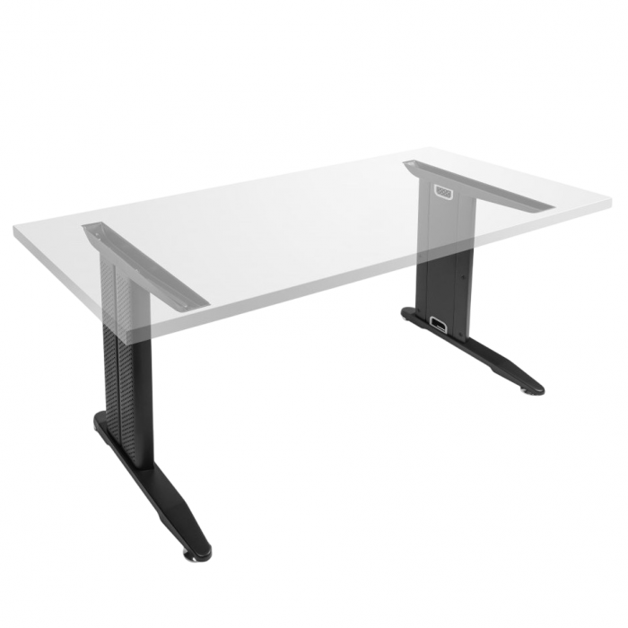 Set 2 picioare birou, finisaj negru mat, H:735 mm [2]