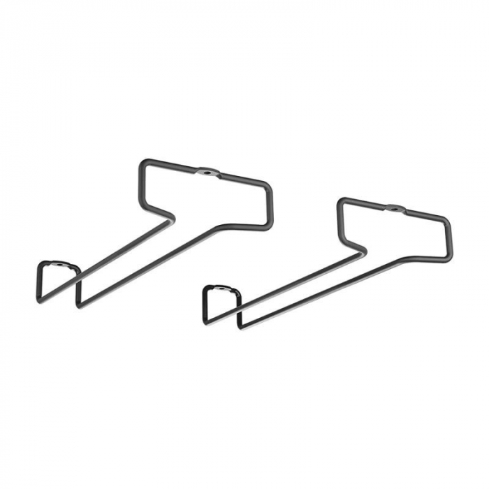 Set 2 suporturi pentru pahare Rail-26 Lava 26x4x11 cm, negru [3]