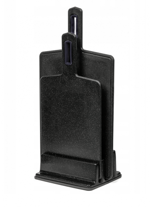 Set 2 tocatoare Vegana S, M, cu suport, negru cosmos [1]
