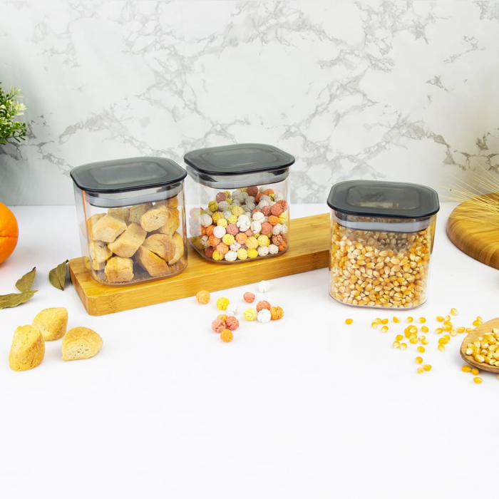 Set 3 bucati de recipiente ermetice pentru alimente, 0.5 l [3]