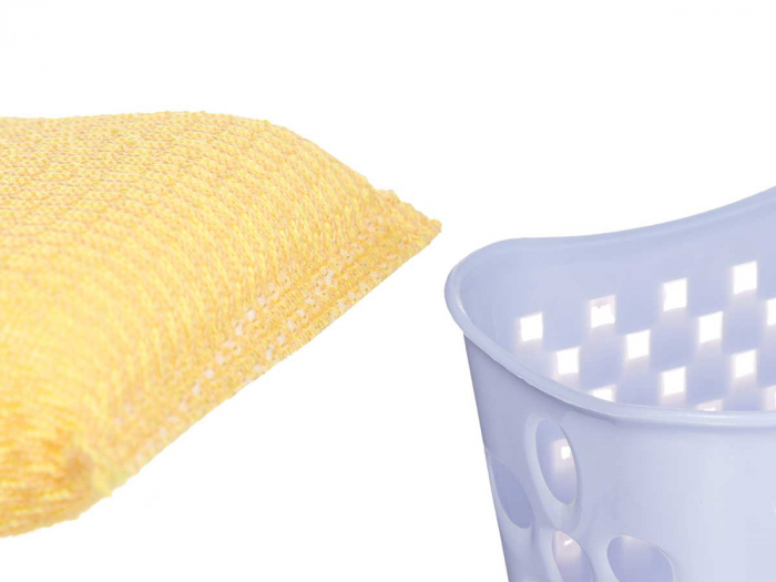 Set 3 bureti curatare cu suport plastic, albastru [2]
