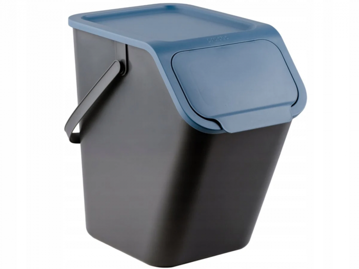 Set 3 cosuri reciclare gunoi Bini, cu manere si capace colorate [8]