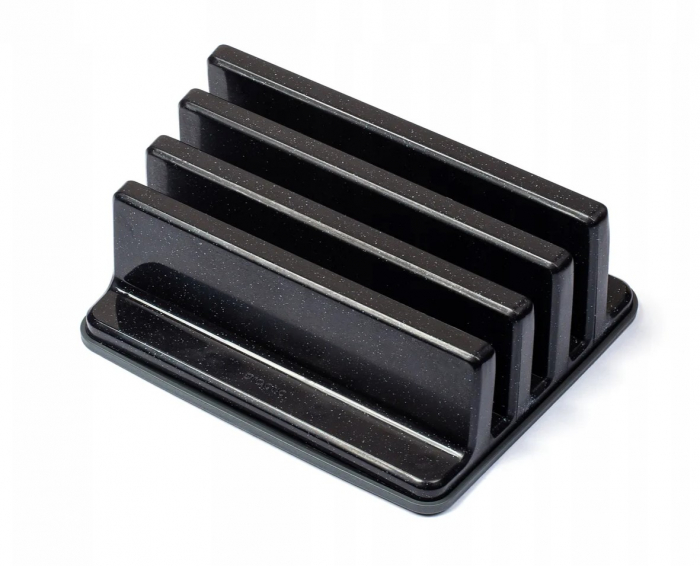 Set 3 tocatoare Vegana S, M, L, cu suport, negru cosmos [10]