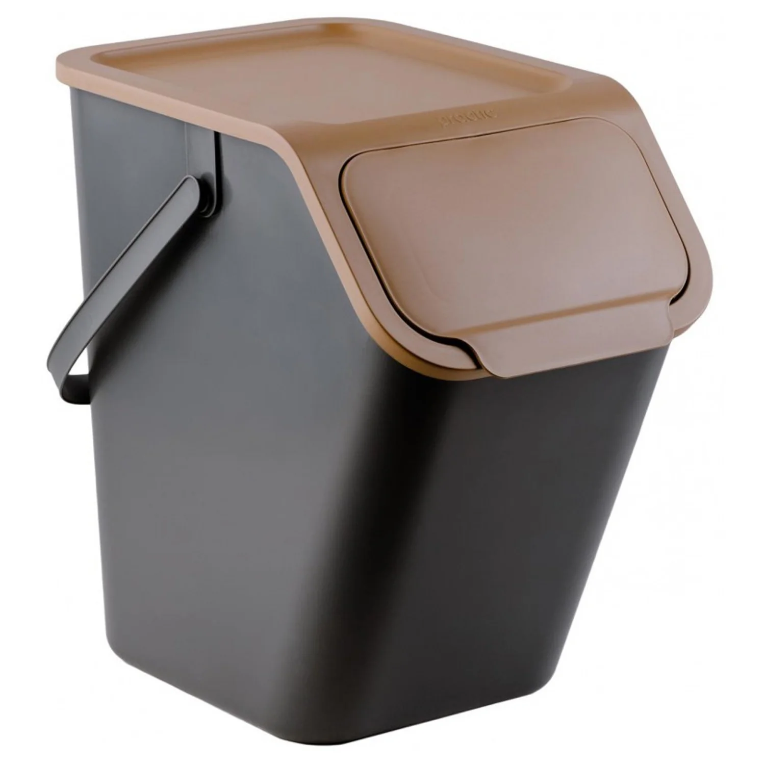 Set 4 cosuri reciclare gunoi Bini, cu manere si capace colorate [10]