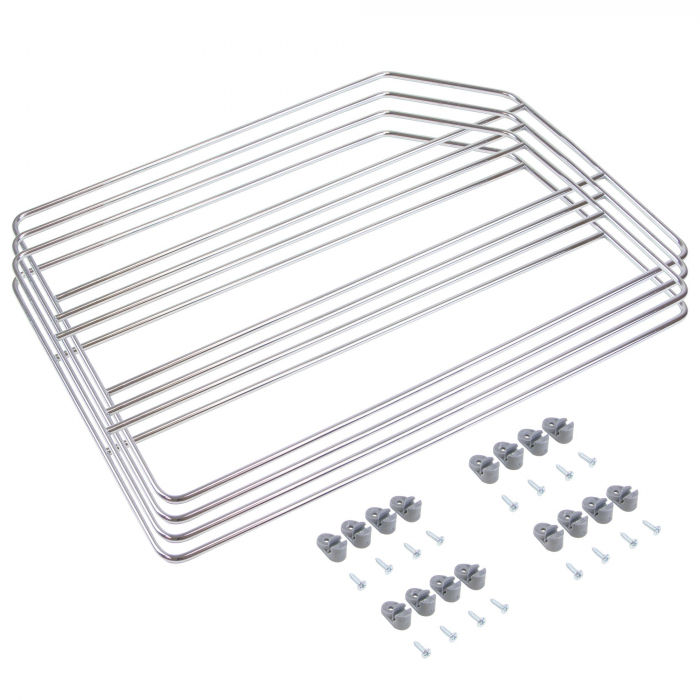 Set 4 separatoare pentru dulapuri si rafturi 8937711, cromate, 500x310 mm [2]