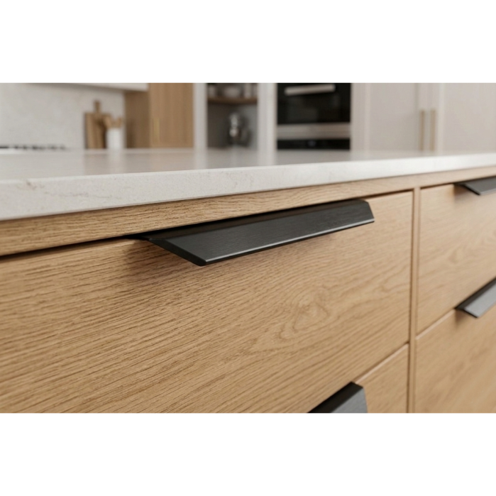 Set 50 bucati manere pentru mobilier Vann, negru mat, L: 200 mm [3]