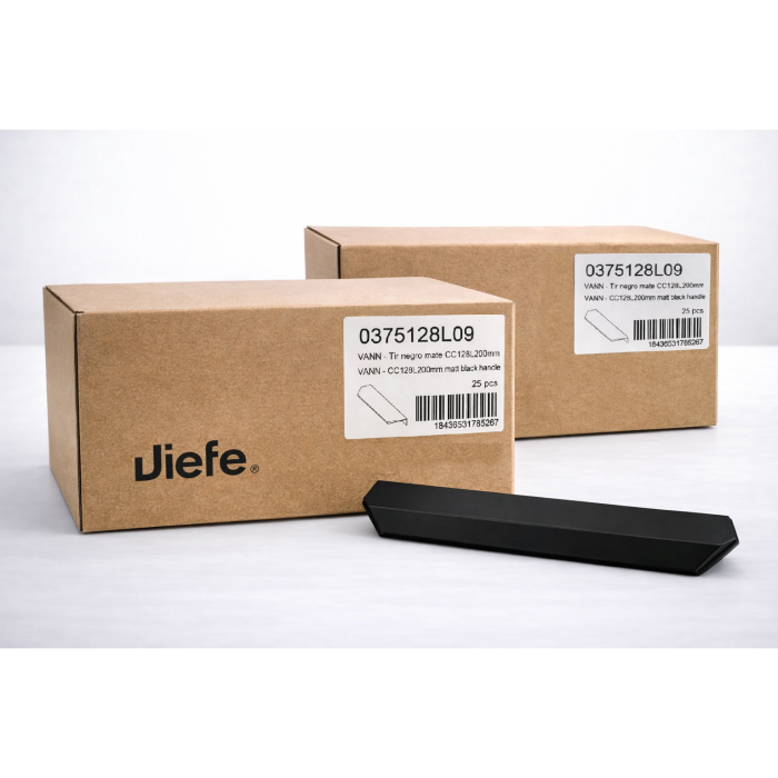 Set 50 bucati manere pentru mobilier Vann, negru mat, L: 200 mm [5]