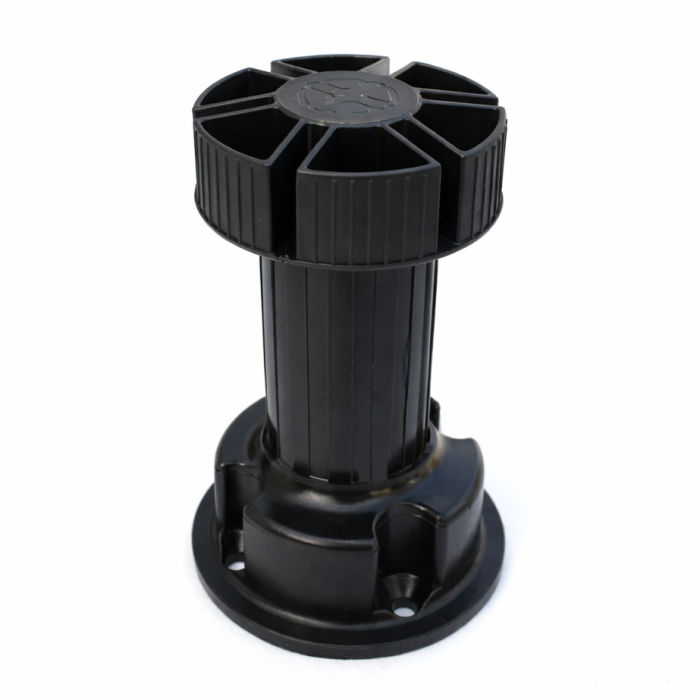 Set 50 picioare cilindrice negre H:100 mm pentru mobilier [2]