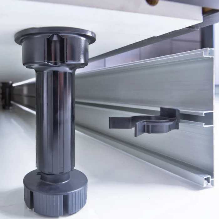 Set 50 picioare cilindrice negre H:100 mm pentru mobilier [4]