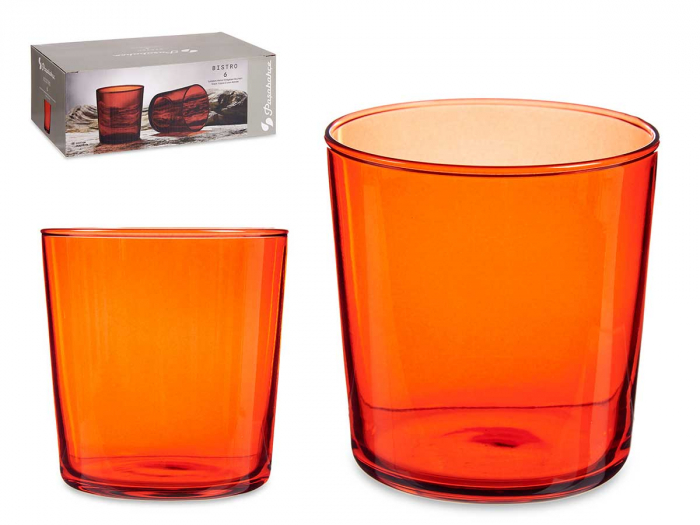 Set 6 pahare rosii Bistro, 380 ml [4]
