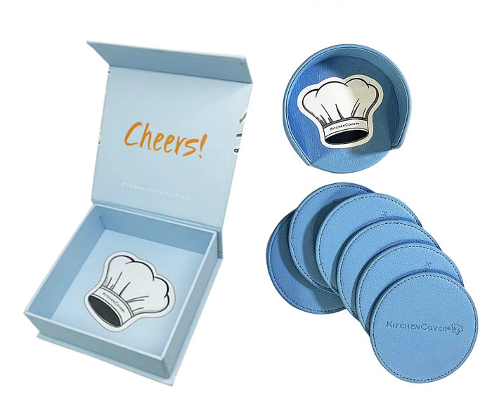 Set 6 suporturi pahare, Kitchen Cover coasters, albastru [3]