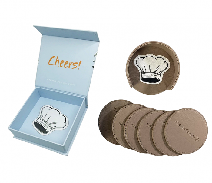 Set 6 suporturi pahare, Kitchen Cover coasters, crem [3]