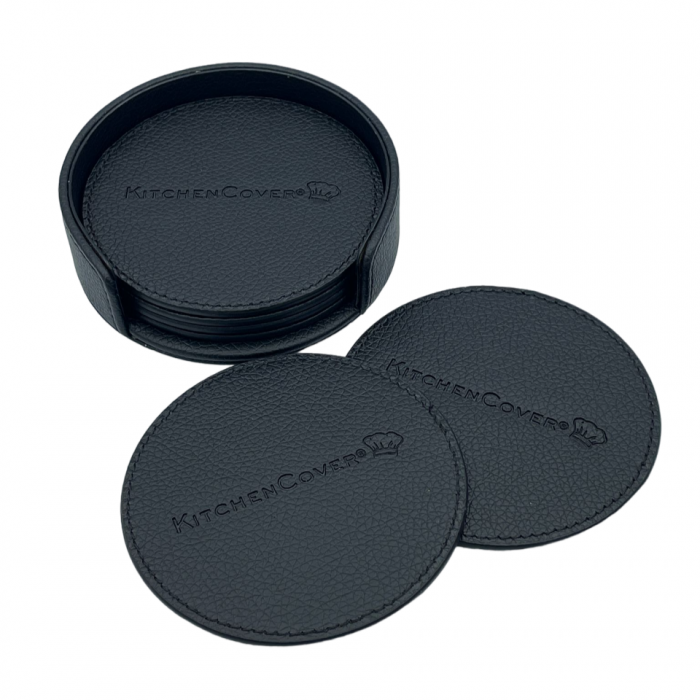 Set 6 suporturi pahare, Kitchen Cover coasters, negru [2]