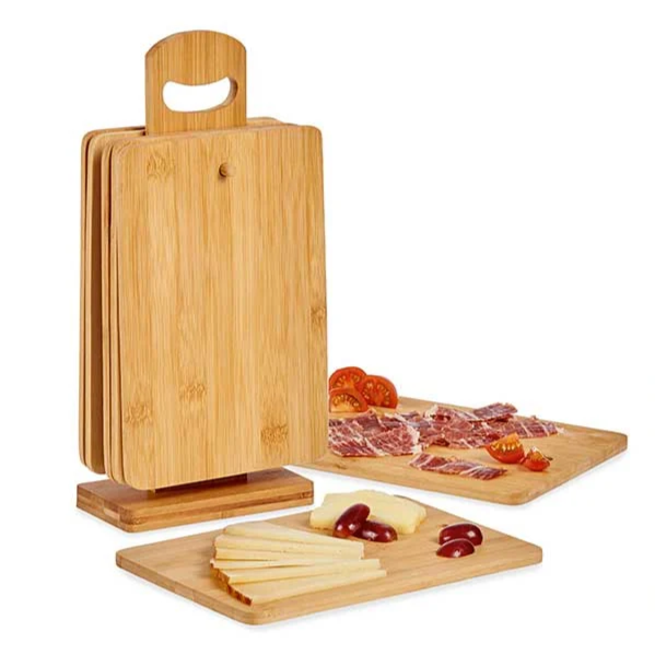 Set 6 tocatoare bambus cu suport [3]