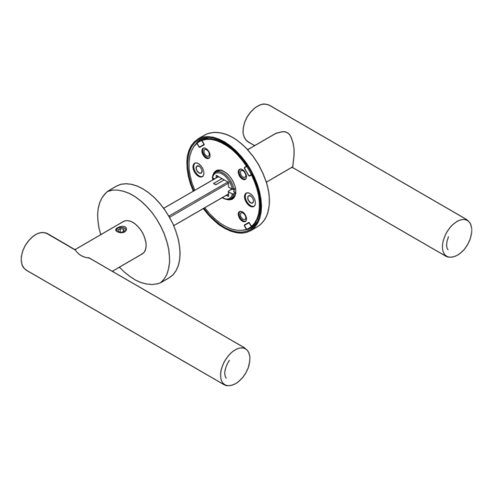 Set mâner ușă interior Brooklyn Viefe, bronz periat [8]