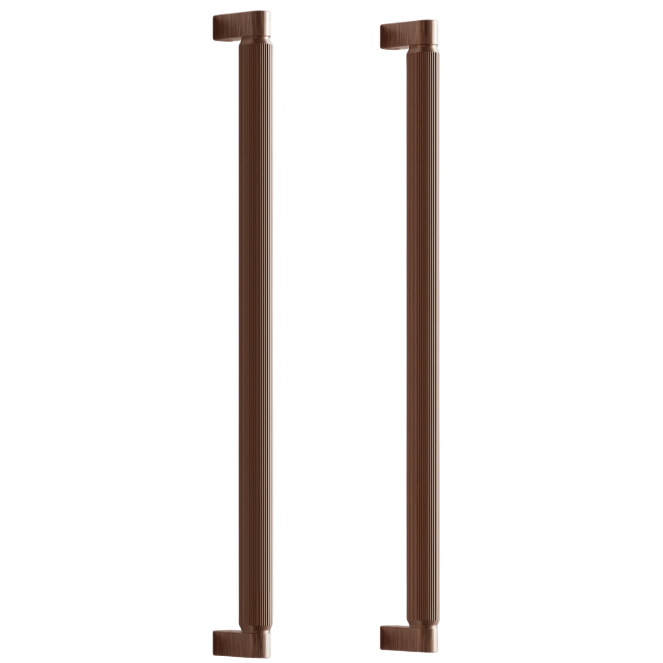 Set manere spatiale double Brooklyn Big, finisaj bronz periat, L:466 mm [1]