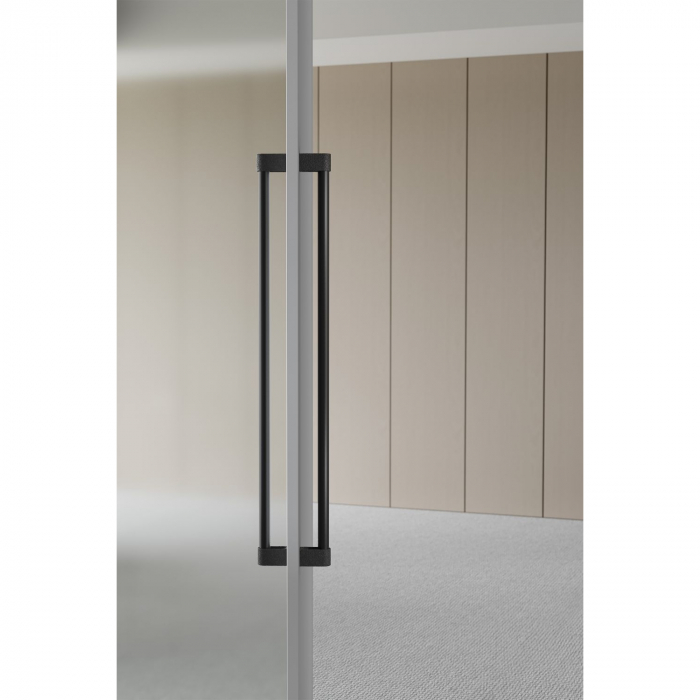Set manere spatiale double Casey Big, finisaj negru lava texturat / negru mat, L:768 mm [4]