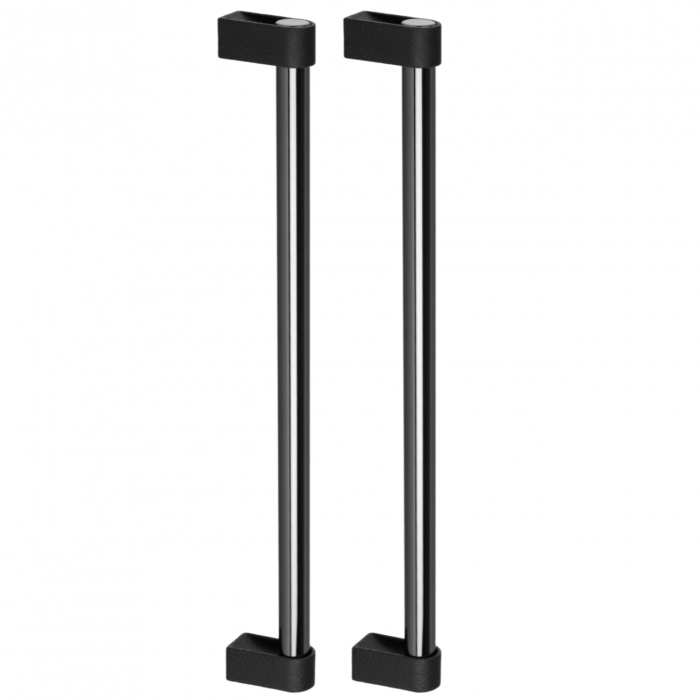 Set manere spatiale double Casey Big, finisaj negru lava texturat / negru titan lustruit, L:448 mm [1]