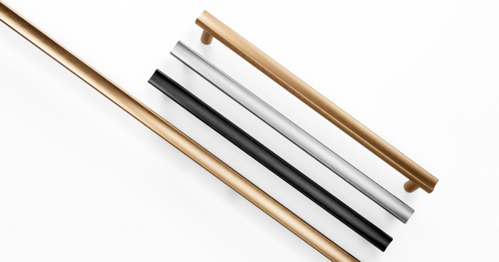 Set manere spatiale double Moon, finisaj bronz periat, L:1096 mm [8]