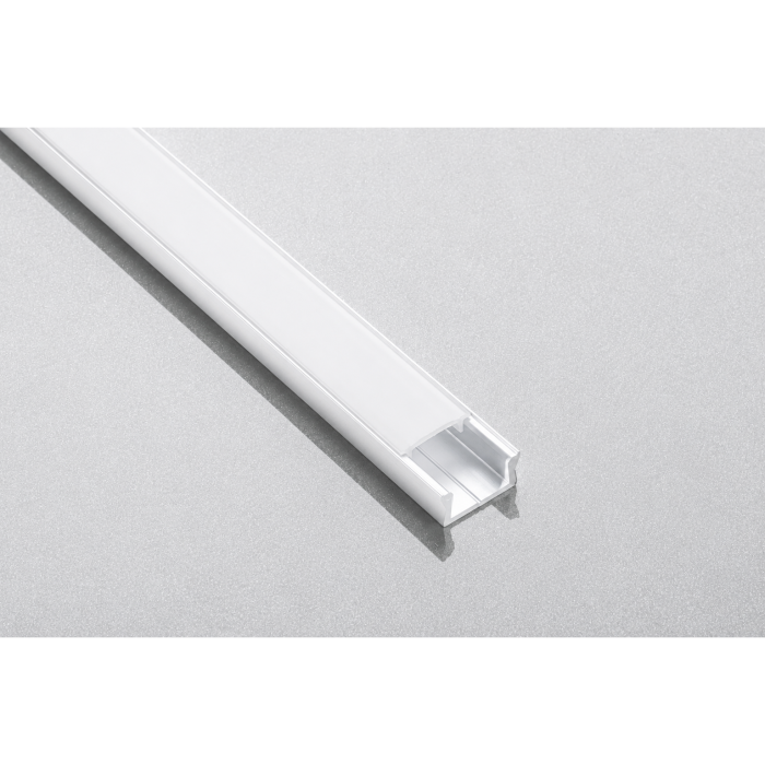 Set profil LED aplicat Glax Mini GTV, din aluminiu, alb, cu dispersor opac, 2 m [2]