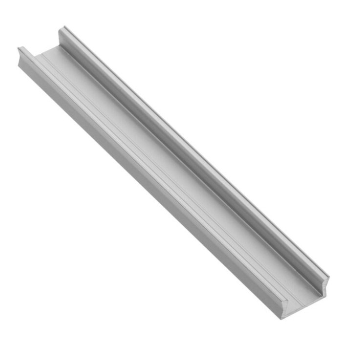Set profil LED aplicat Glax Mini GTV, din aluminiu, argintiu, cu dispersor opac, 3 m [7]