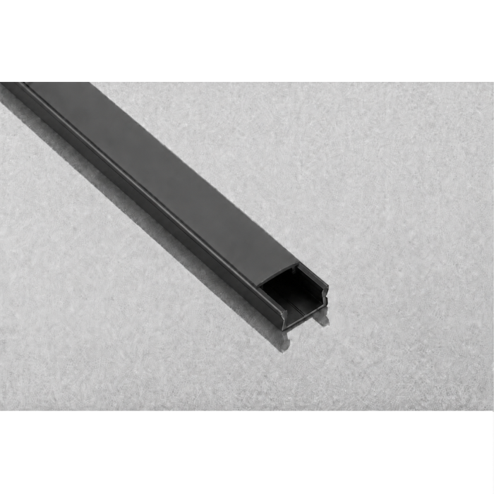 Set profil LED aplicat Glax Mini GTV, din aluminiu, negru mat, cu dispersor negru, 3 m [3]