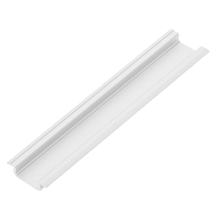 Set profil LED încastrat GLAX GTV, din aluminiu, alb, cu guler lateral și dispersor alb mat, 2 m [5]