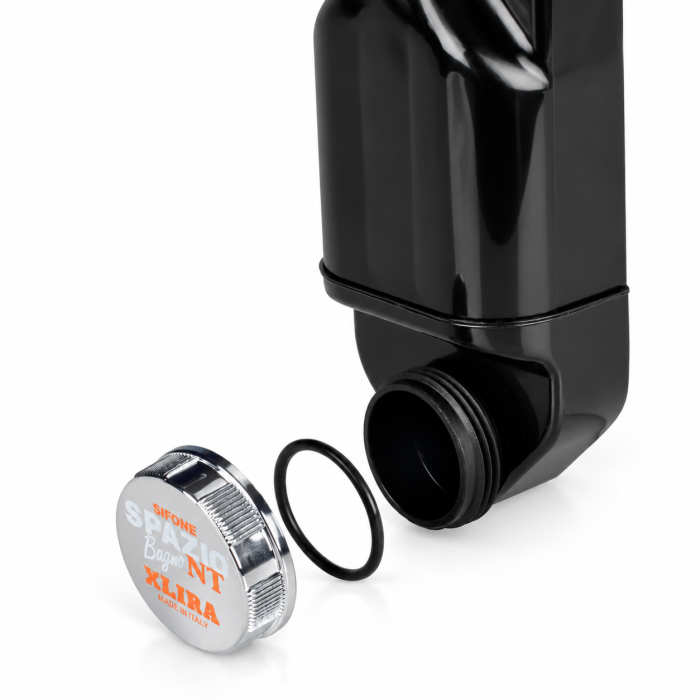 Sifon pentru lavoar Lira Spazio Bagno NT, negru, Ø32-40 mm [3]