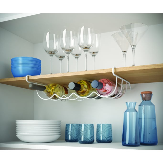 Stativ suspendat pentru 4 sticle Cool-Bottle, 41*33*11 cm, alb [3]
