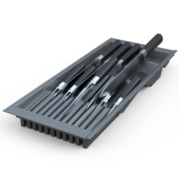 Suport cutite modular, gri antracit, 480 x 207 mm [2]