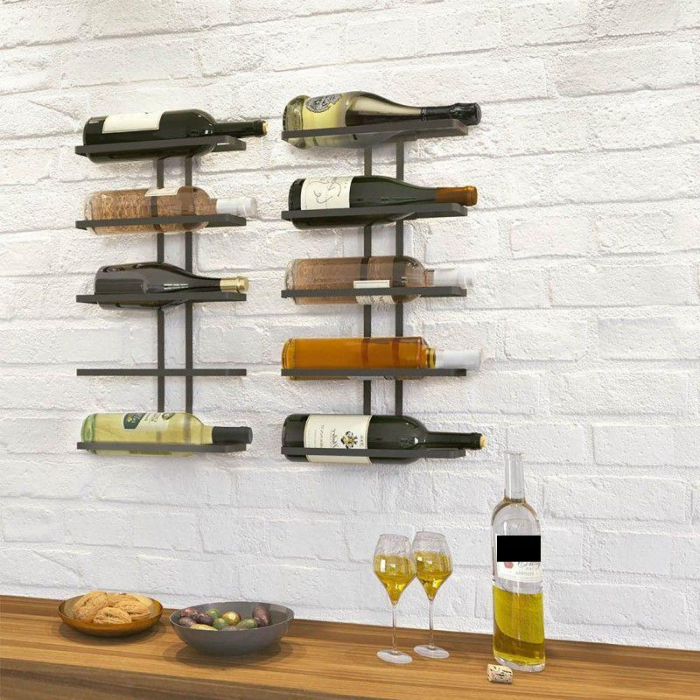 Suport de perete Wine Wall 5 Lava pentru 5 sticle de vin 25*8*44 cm [3]