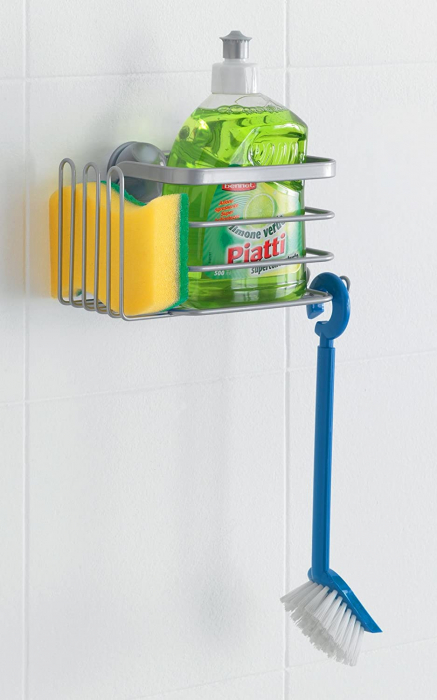 Suport detergent vase si burete Eureka fara gaurire, gri [2]