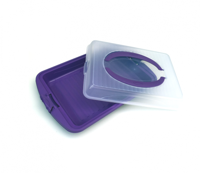 Suport dreptunghiular violet pentru prajituri [2]