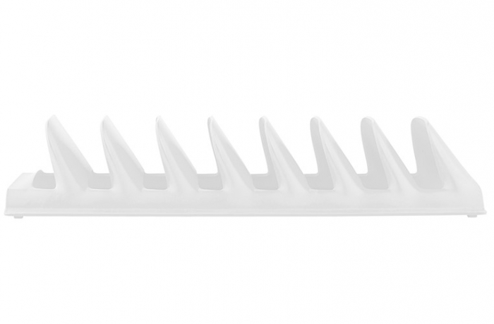 Suport farfurii uscare rapida, alb, 13x30x6 cm [2]