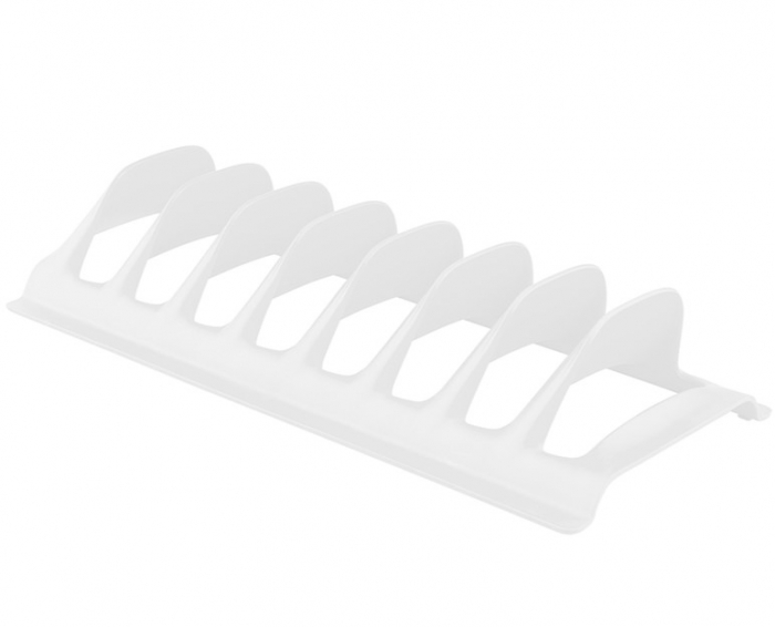 Suport farfurii uscare rapida, alb, 13x30x6 cm [3]