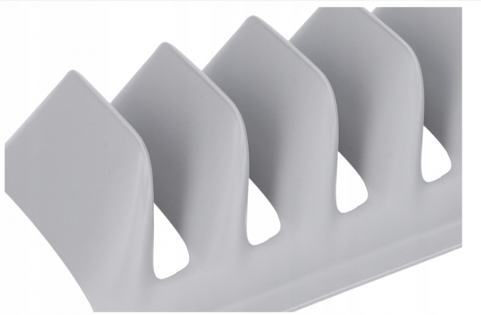 Suport farfurii uscare rapida, gri, 13x30x6 cm [6]