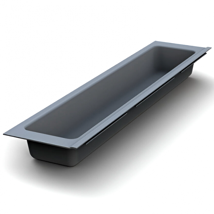 Suport modular organizare tacamuri, cu un compartiment, antracit, 107x480 mm [2]
