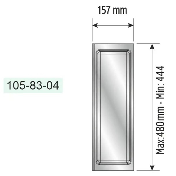 Suport modular organizare tacamuri, cu un compartiment, antracit, 157x480 mm [3]