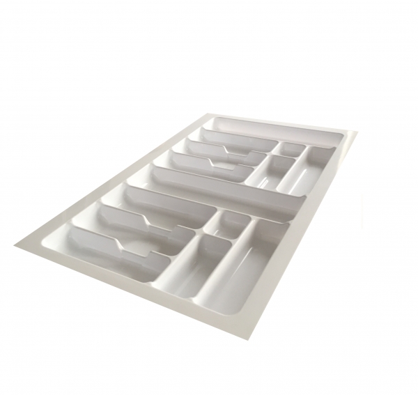 Suport organizare tacamuri, alb, pentru latime exterioara corp 900 mm, montabil in sertar de bucatarie [1]