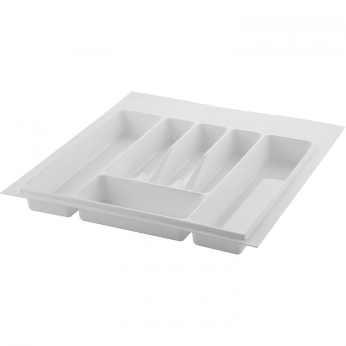 Suport organizare tacamuri, alb, pentru latime exterioara corp 500 mm, montabil in sertar de bucatarie [1]