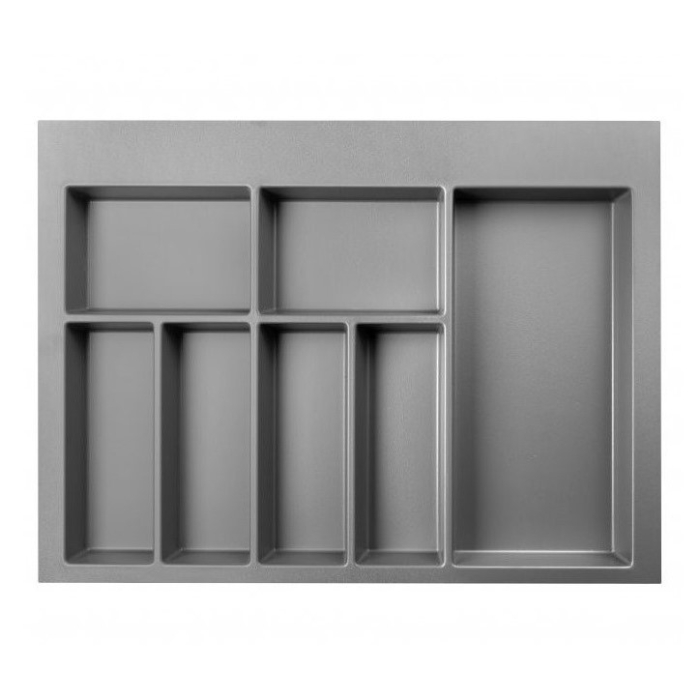 Suport organizare tacamuri Axispace, gri antracit, montabil in sertar de bucatarie [1]