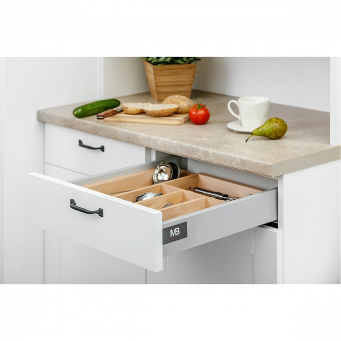 Suport organizare tacamuri Customi, extensibil 600-1000 mm, pentru latime exterioara corp 450 mm, fag [5]