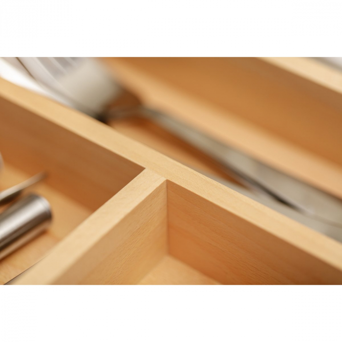 Suport organizare tacamuri Customi, extensibil 600-1000 mm, pentru latime exterioara corp 500 mm, fag [5]