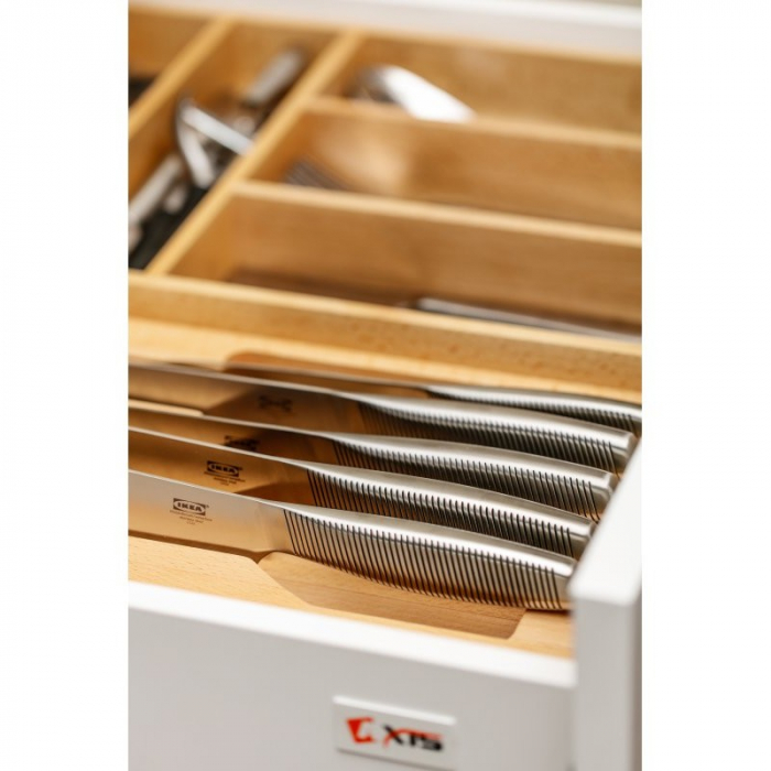 Suport organizare tacamuri Customi, extensibil 600-1000 mm, pentru latime exterioara corp 500 mm, fag [7]