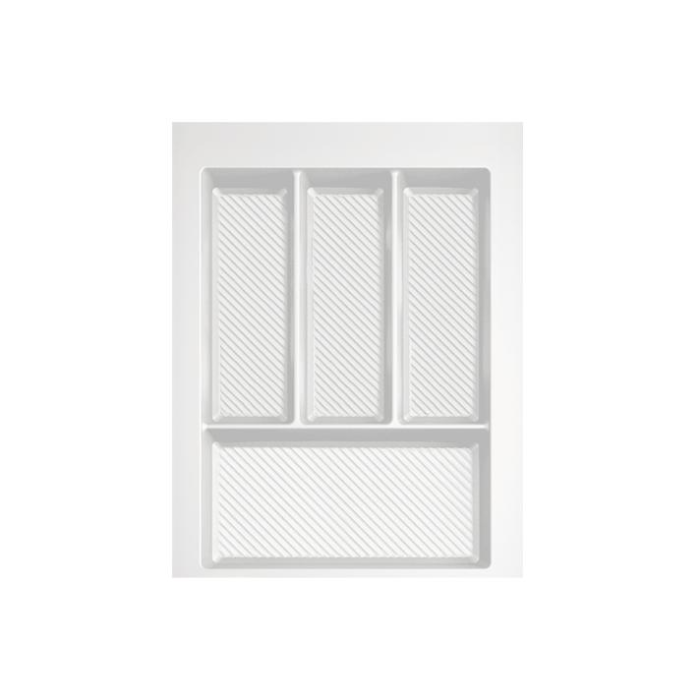 Suport organizare tacamuri Max, alb, pentru latime exterioara corp 400 mm, montabil in sertar de bucatarie, 490x350 mm [1]