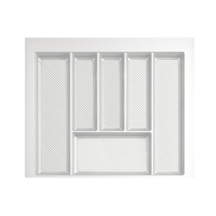 Suport organizare tacamuri Max, alb, pentru latime exterioara corp 600 mm, montabil in sertar de bucatarie, 490x550 mm [1]