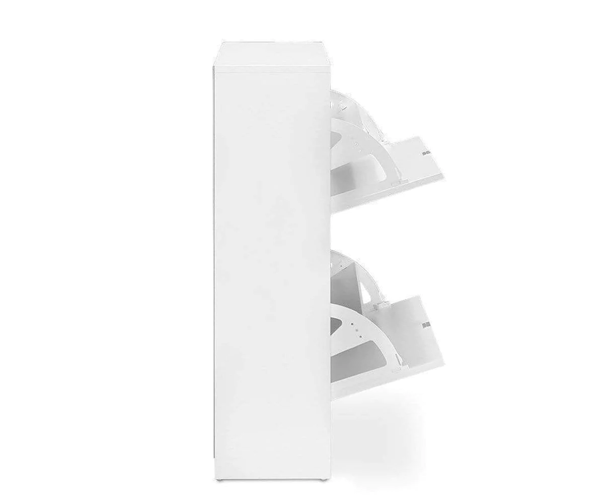 Suport pantofi cu doua spatii, alb mat, 295x198 mm [4]