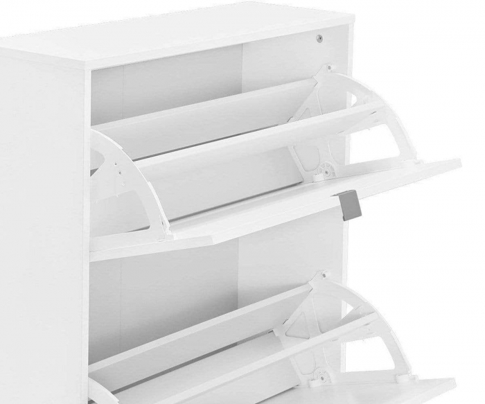Suport pantofi cu doua spatii, alb mat, 295x198 mm [3]